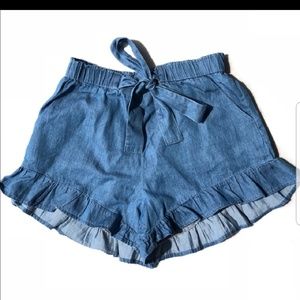 Flirty and Flare Jean Shorts